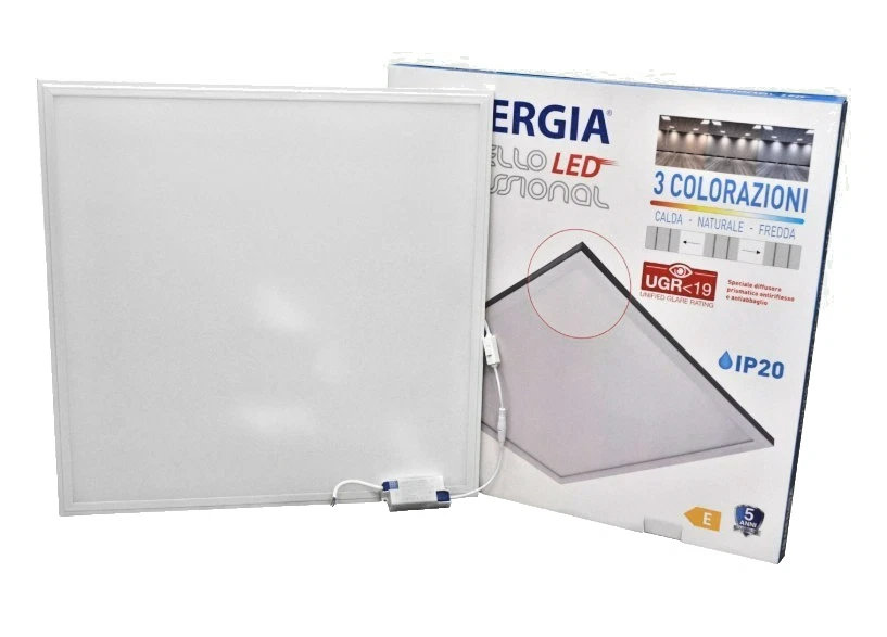 SLIM PANEL LED 12W SQUARE 3000K 215x28x183